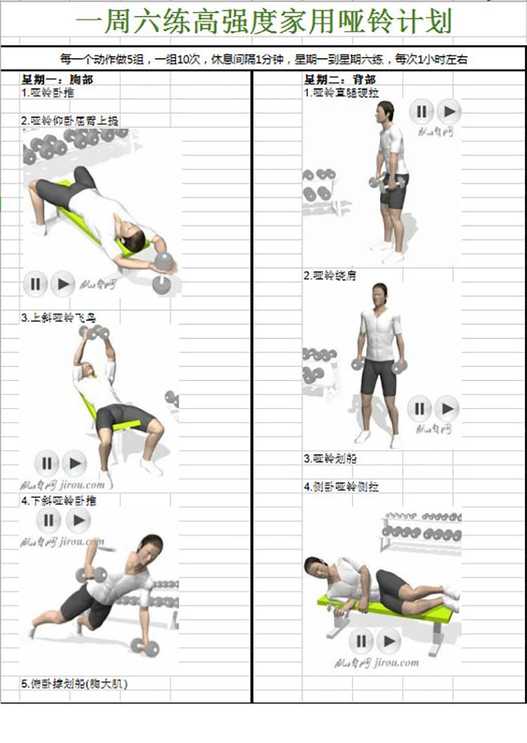 高強度家用啞鈴計劃-1