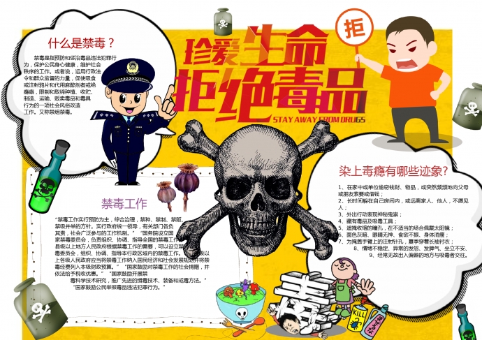 跟警察叔叔學(xué)習(xí)禁毒知識(shí)吧