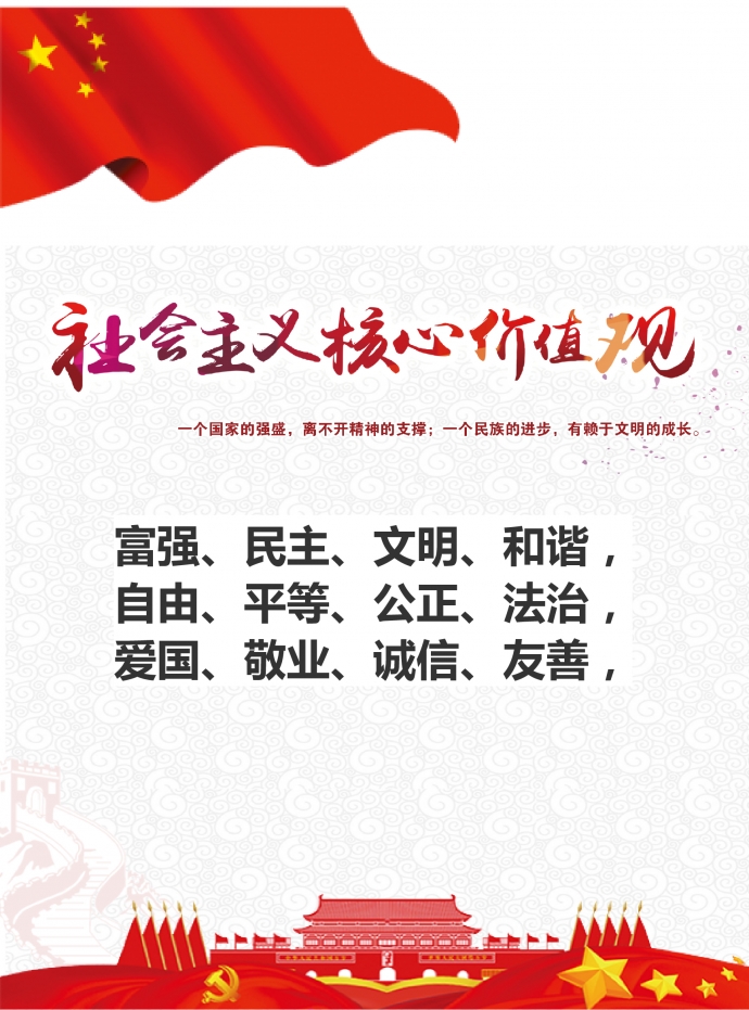社會(huì)主義價(jià)值觀(guān)宣傳海報(bào)