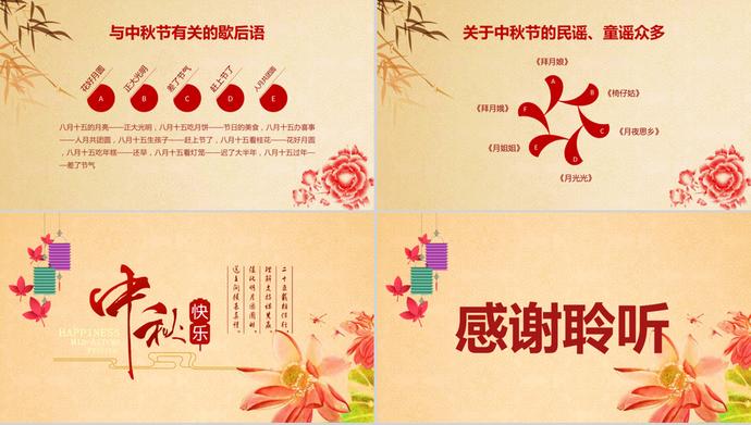 中秋節介紹節日慶典PPT模板-2