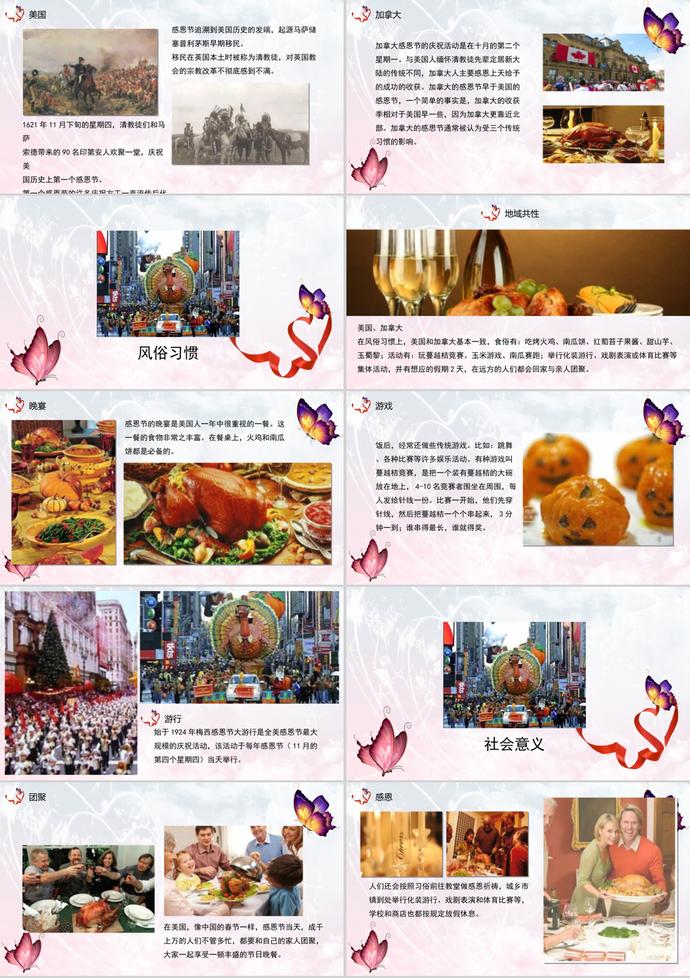 西方傳統(tǒng)節(jié)日感恩節(jié)主題ppt模板-1