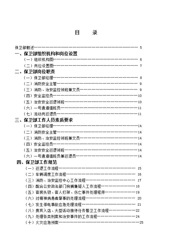 酒店保衛部管理實務