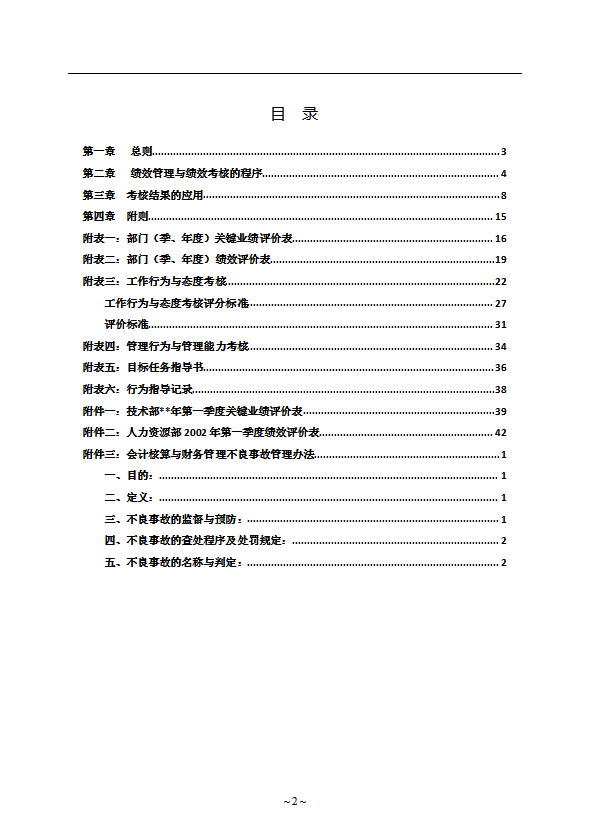 某公司績(jī)效管理與績(jī)效考核制度word模板-1