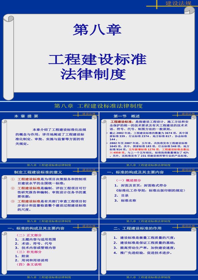 工程建設標準法律制度PPT模板